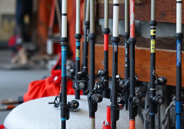 Ice fishing rods and gear